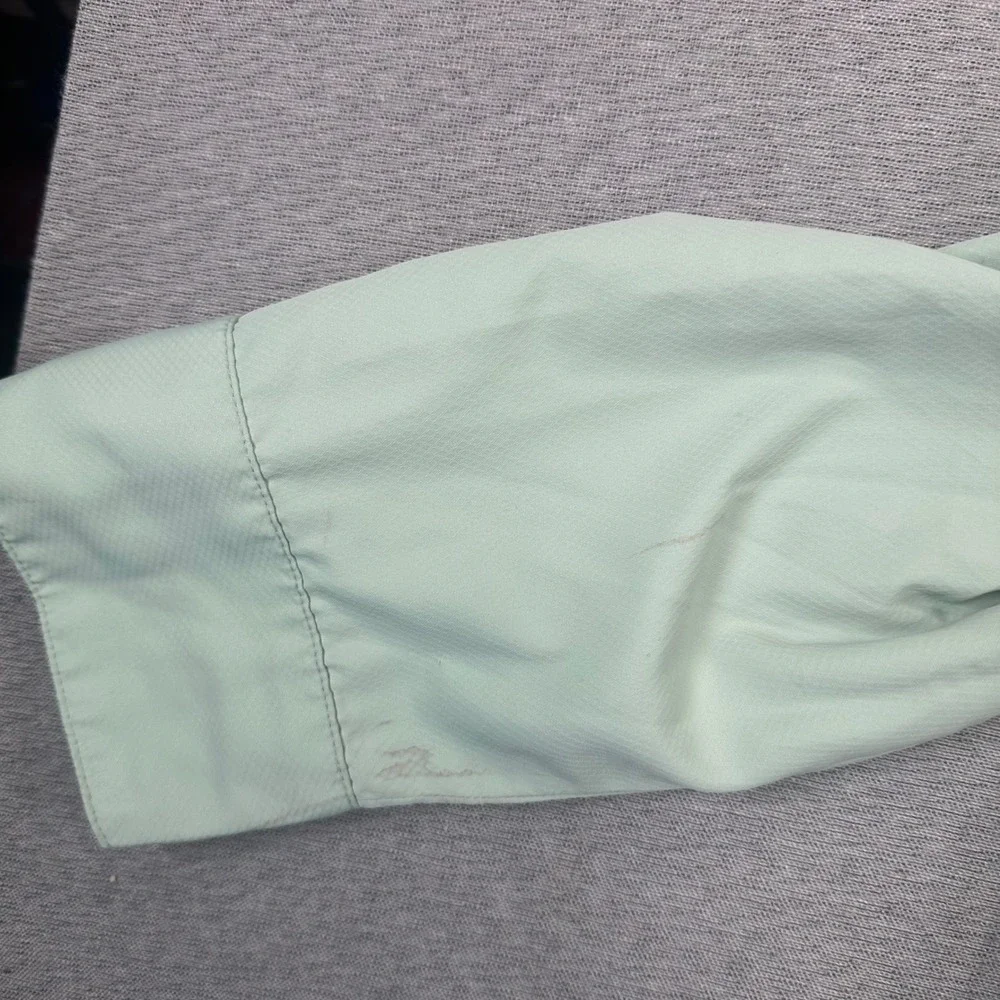 Simms Guide Series Fishing Shirt Mens 2XL Sage Green Ripstop Vented Long Sleeve